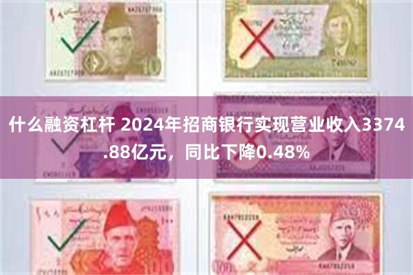 什么融资杠杆 2024年招商银行实现营业收入3374.88亿元，同比下降0.48%