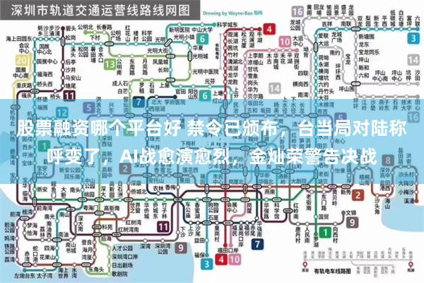 股票融资哪个平台好 禁令已颁布，台当局对陆称呼变了，AI战愈演愈烈，金灿荣警告决战
