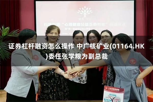 证券杠杆融资怎么操作 中广核矿业(01164.HK)委任张学粮为副总裁